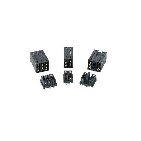 Fci Rectangular Power Connector, 3 Contact(S), Female, Press Fit Terminal, Receptacle 10078902-001LF